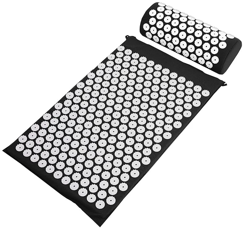Tapis d’Acupression avec Oreiller - Kit Complet Dos et Nuque
