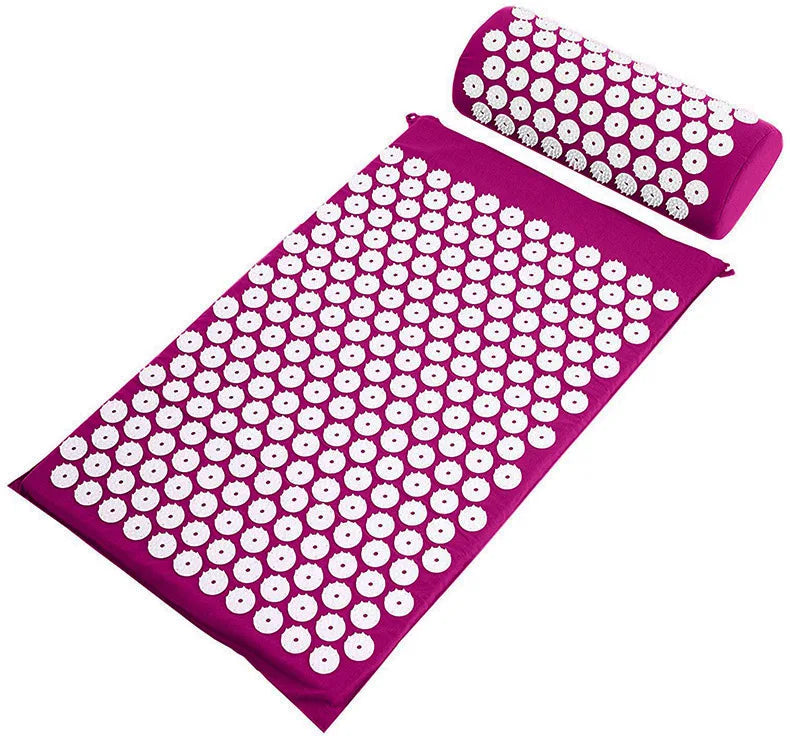 Tapis d’Acupression avec Oreiller - Kit Complet Dos et Nuque