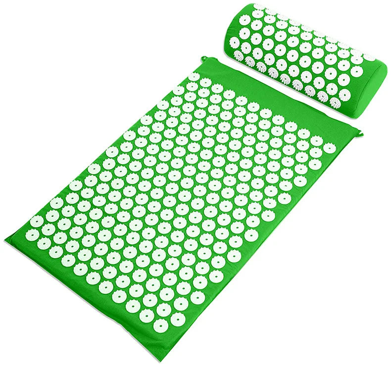 Tapis d’Acupression avec Oreiller - Kit Complet Dos et Nuque