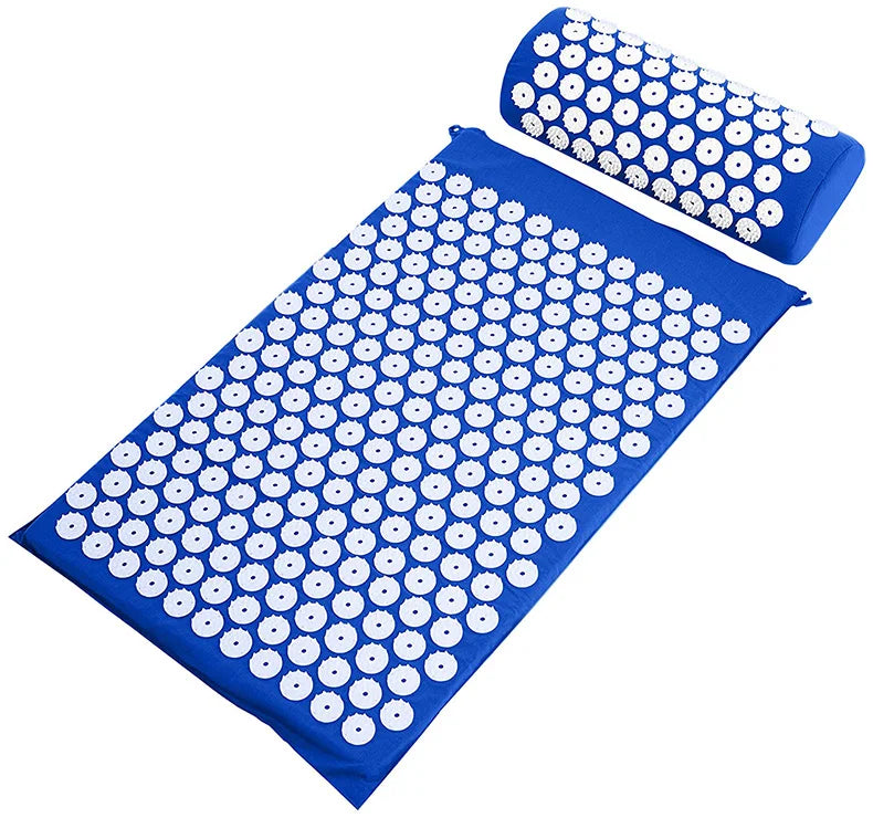 Tapis d’Acupression avec Oreiller - Kit Complet Dos et Nuque