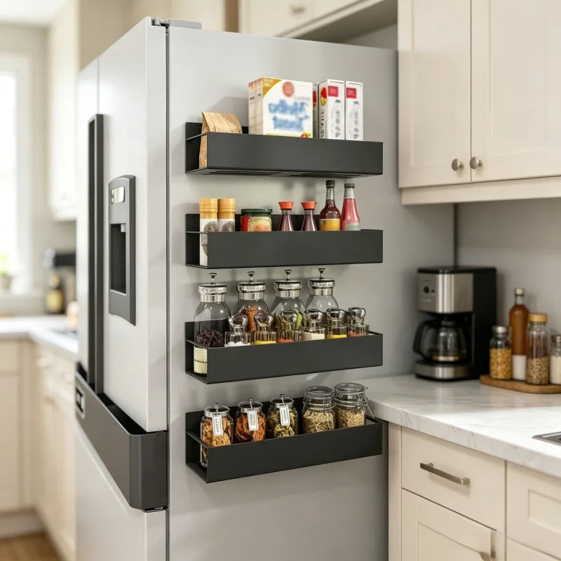 Étagère Magnétique de Frigo pour Rangement Épices