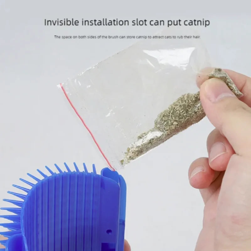 Brosse Auto-Toilettage pour Chat - Coin Mural Masseur
