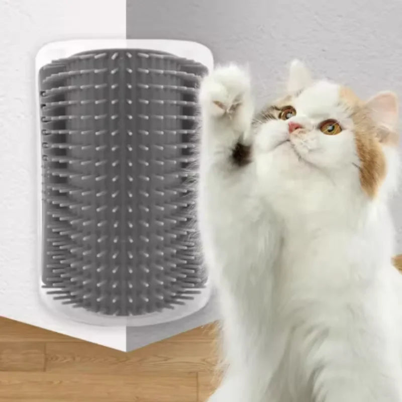 Brosse Auto-Toilettage pour Chat - Coin Mural Masseur