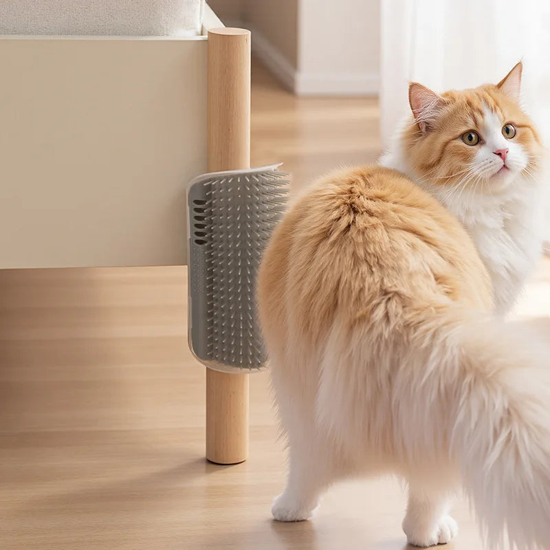 Brosse Auto-Toilettage pour Chat - Coin Mural Masseur
