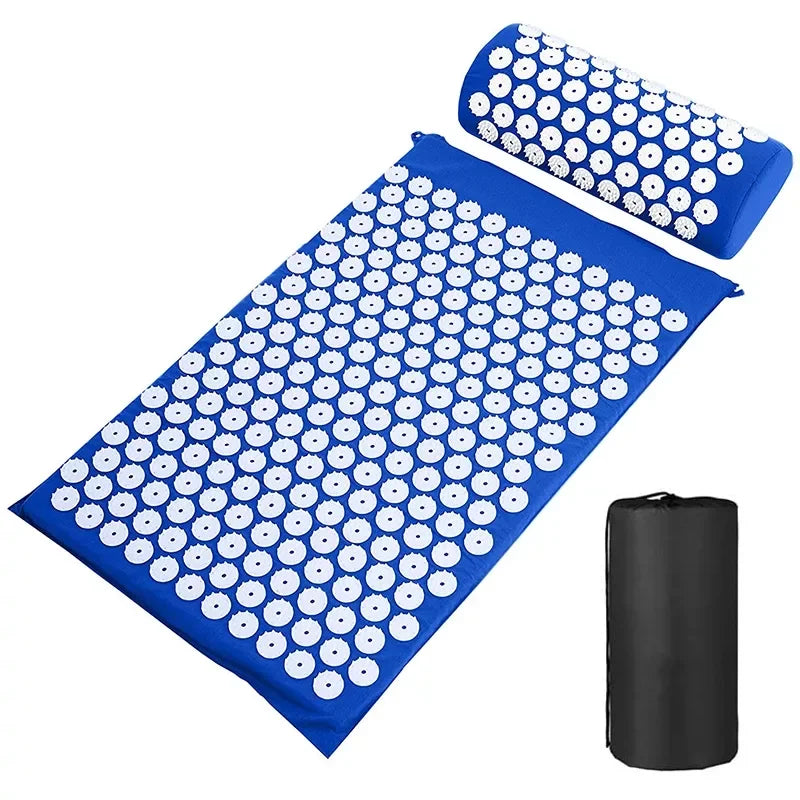 Tapis d’Acupression avec Oreiller - Kit Complet Dos et Nuque